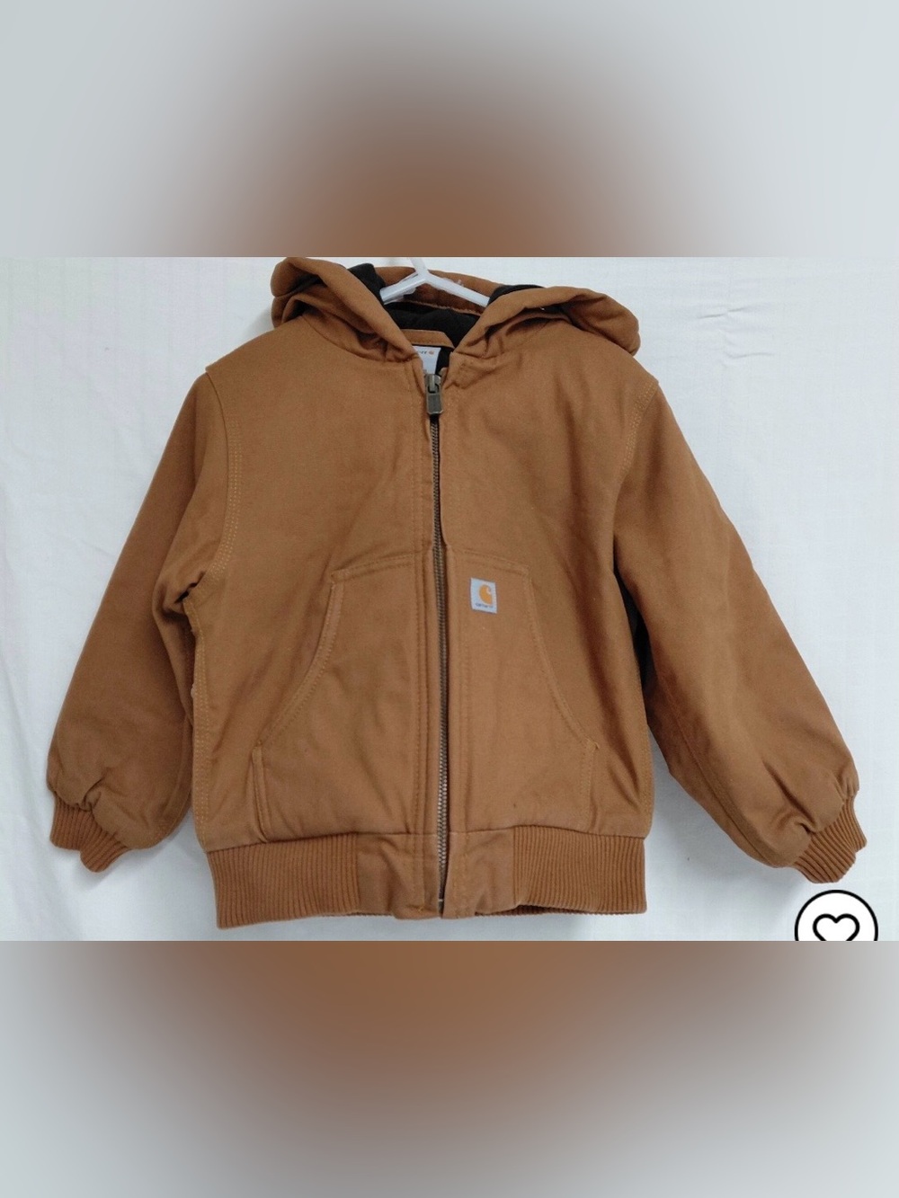 Carhartt Kids Hooded Jacket Brown 3Т
Cotton Polyester